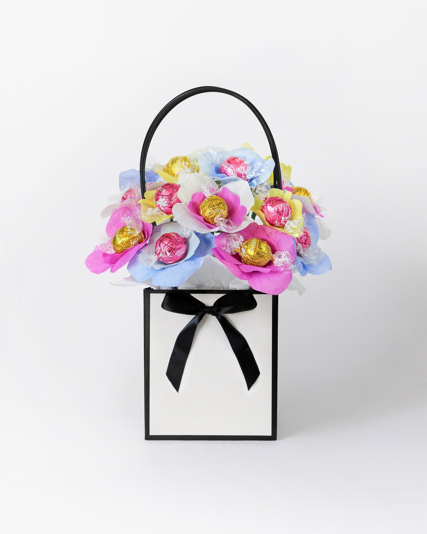 Funfetti chocolate bloom box with birthday flowers and hidden chocolates